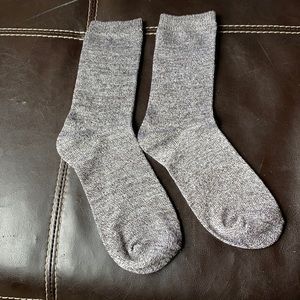 Black, white, and grey socks
